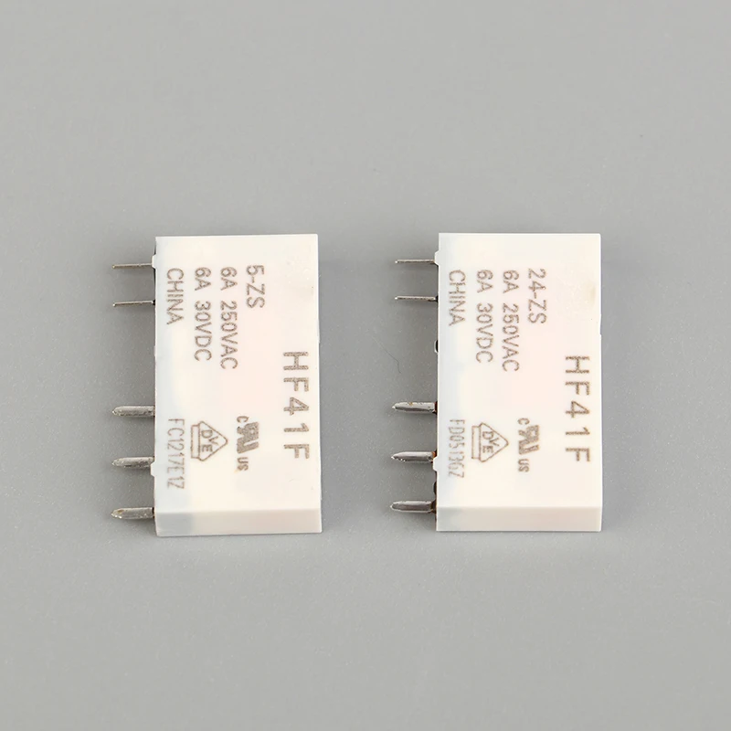 41F HF41F INDUSTRIAL RELAY SUBMINIATURE POWER RELAY HF41F-24-ZS HF41F-12-ZS HF41F-5-ZS HF41F-5-HS HF41F-12-HS HF41F-24-HS 4/5PIN