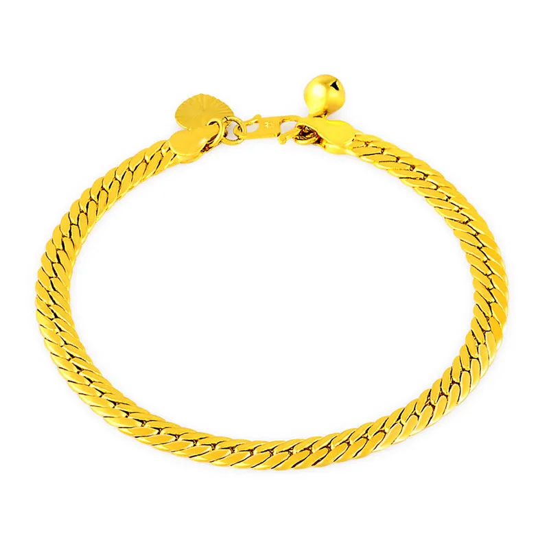 

Luxury 24K 9999 Pure Gold real gold Lady boss bracelet