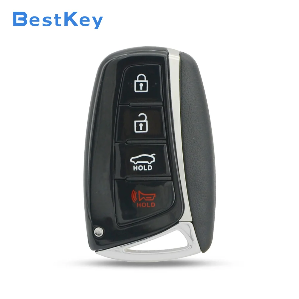Best Key 4 Button Smart Remote Fob Shell P/N 95440-3V022 FCC SY5DMFNA433 Compatible With Hyundai Azera Sedan 2015-2017