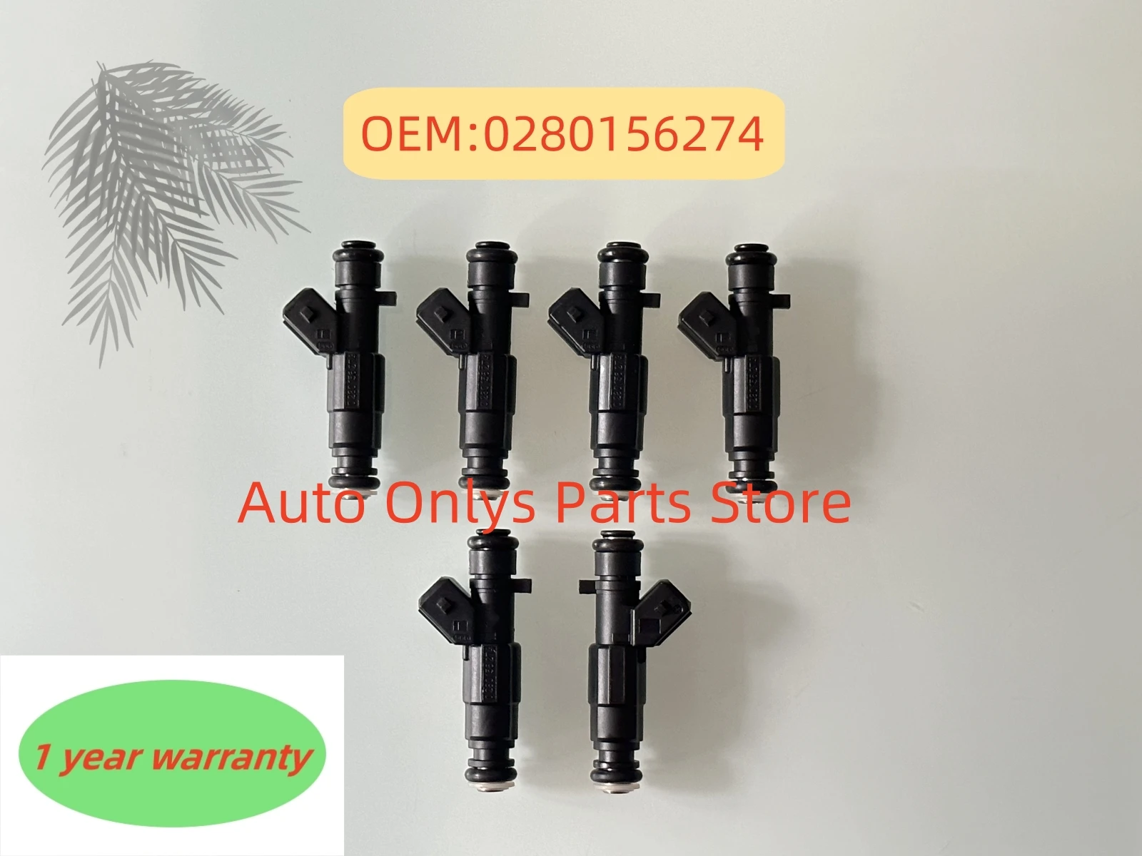 6pcs New Car Engine Fuel Injector Nozzle 0280156274 032906031H For - VW CROSSFOX FOX GOLF IV SPACEFOX KOMBI POLO 1.4 /1.6l