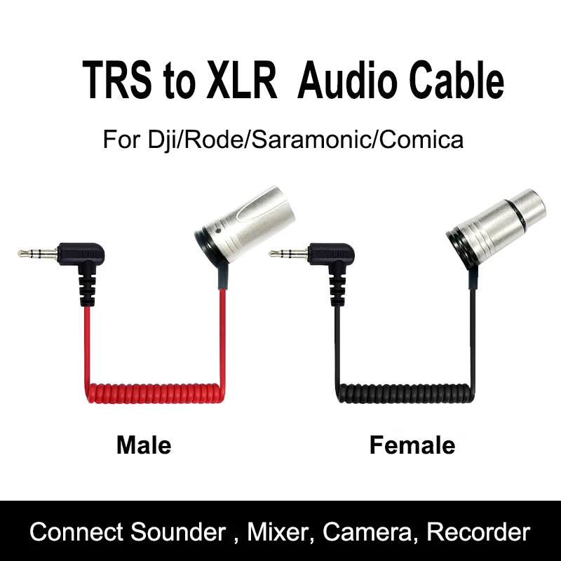 �y�Z�[�����zCanfon 90�x�G���{3.5mm TRS�X�e���I�v���O�I�[�f�B�I�P�[�u�� - XLR 3�s���I�X�A�_�v�^�[�iDJI�ARode�ASaramonic�AComica�}�C�N�p�j