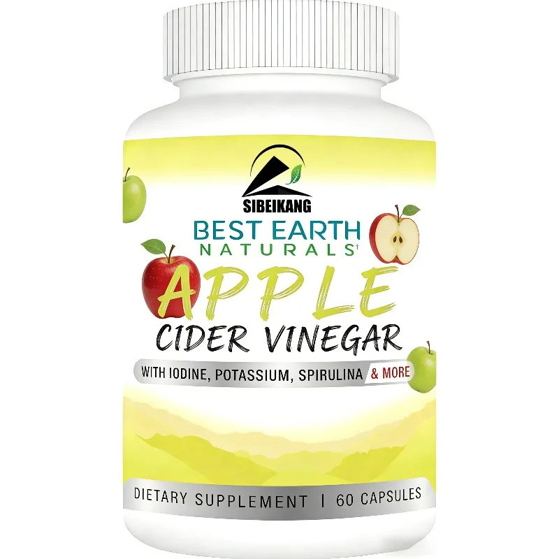 

Apple cider vinegar complex capsules contain 60 capsules of iodine, potassium, spirulina, etc