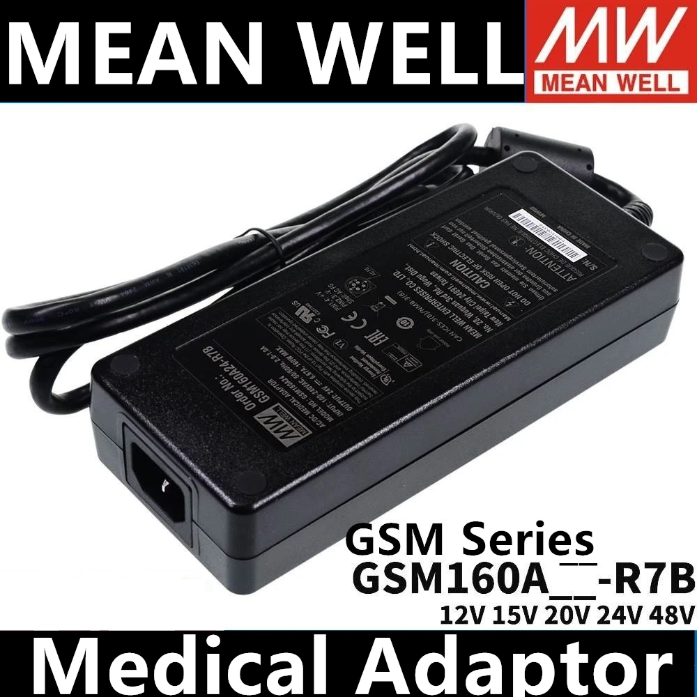 

MEAN MELL GSM160A24-R7B GSM160A12-R7B GSM160A15-R7B GSM160A48-R7B GSM160A20-R7B Reliable Green Medical Switching Power Supply MW