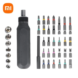 Xiaomi 37 In 1 Ratchet Screwdriver Set with Extension Rod Manual Tool for Computer Mobile Phone Repair Magnetic Screw Driver Kit