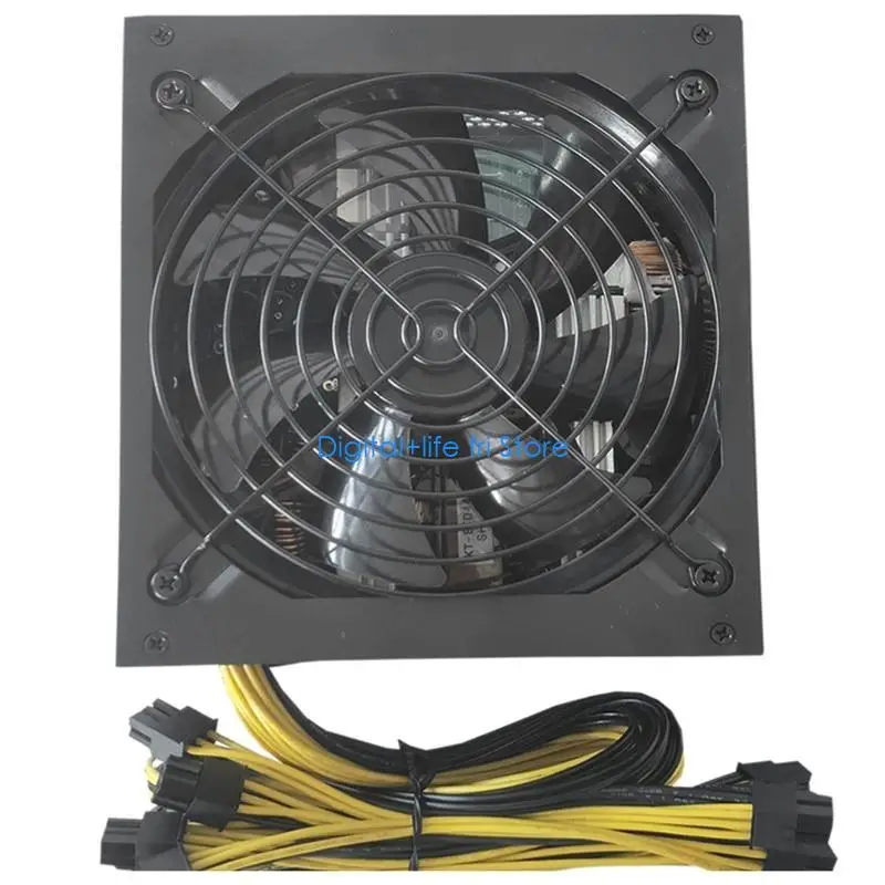 E06D 2000W Chassises Video Card Power Supply PC Power PSUs Supports 8 GPU for Miners