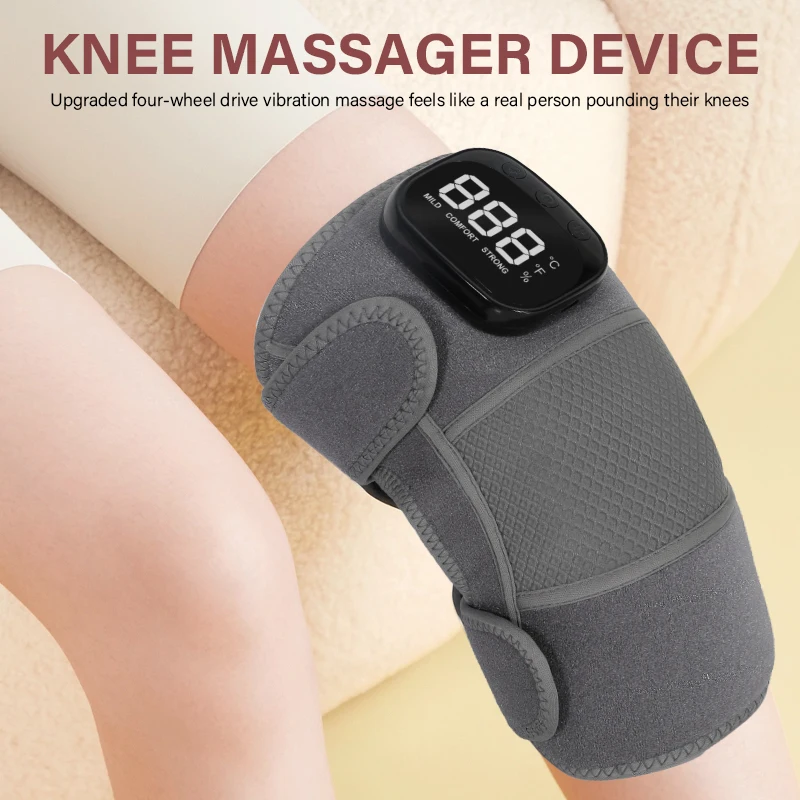Knee Massager Cordless Knee Pad Vibration Knee Shoulder Massage Support Belt Strap Joint Brace Knee Care Muscle Relax Machine