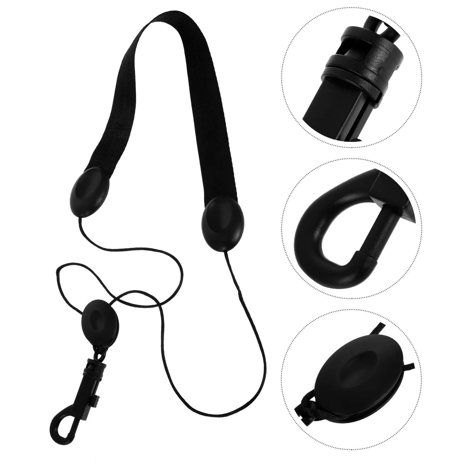 

Clarinet Neck Strap with Safety Snap Buckle for Professionals Instrument Abs Plastic Swivel Hook