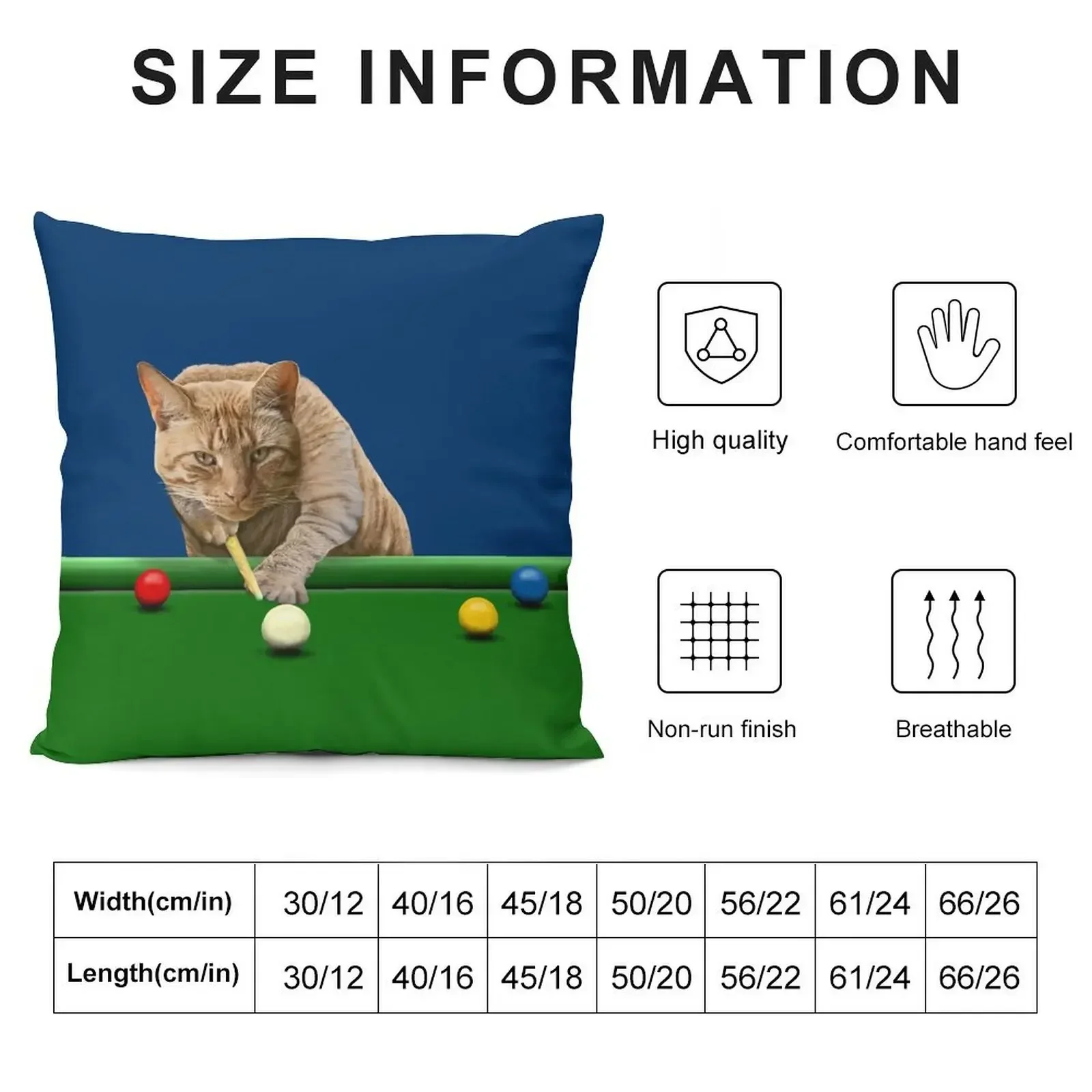 SNOOKER CAT Throw Pillow luxury decor anime girl Bed pillowcases pillow