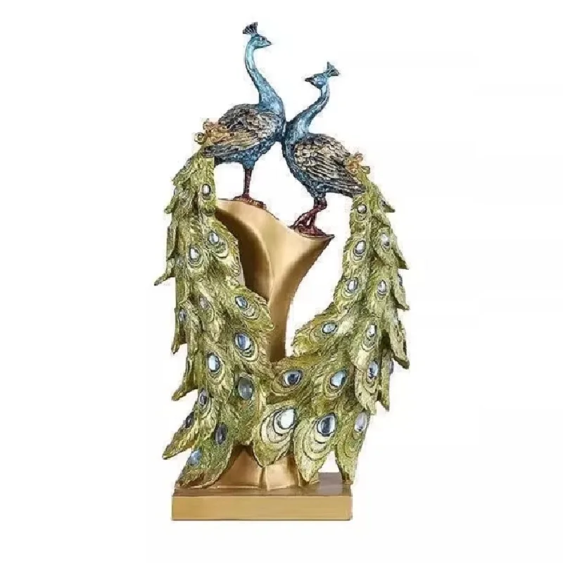 

Peacock Decoration Ornaments, European Home Tv Cabinets, Wine Cabinets, Foyer Crafts, Creative Luxury High-End Housewarming Gift