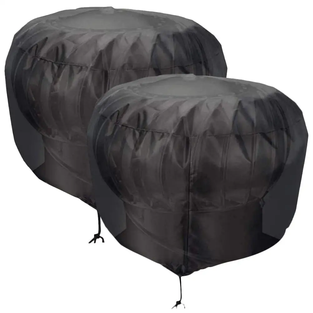 

Turbine Vent Covers Roof Ventilator Protector Polyester Chimney Cover Black Vent Home Exterior Replacement Dust Guard Weather