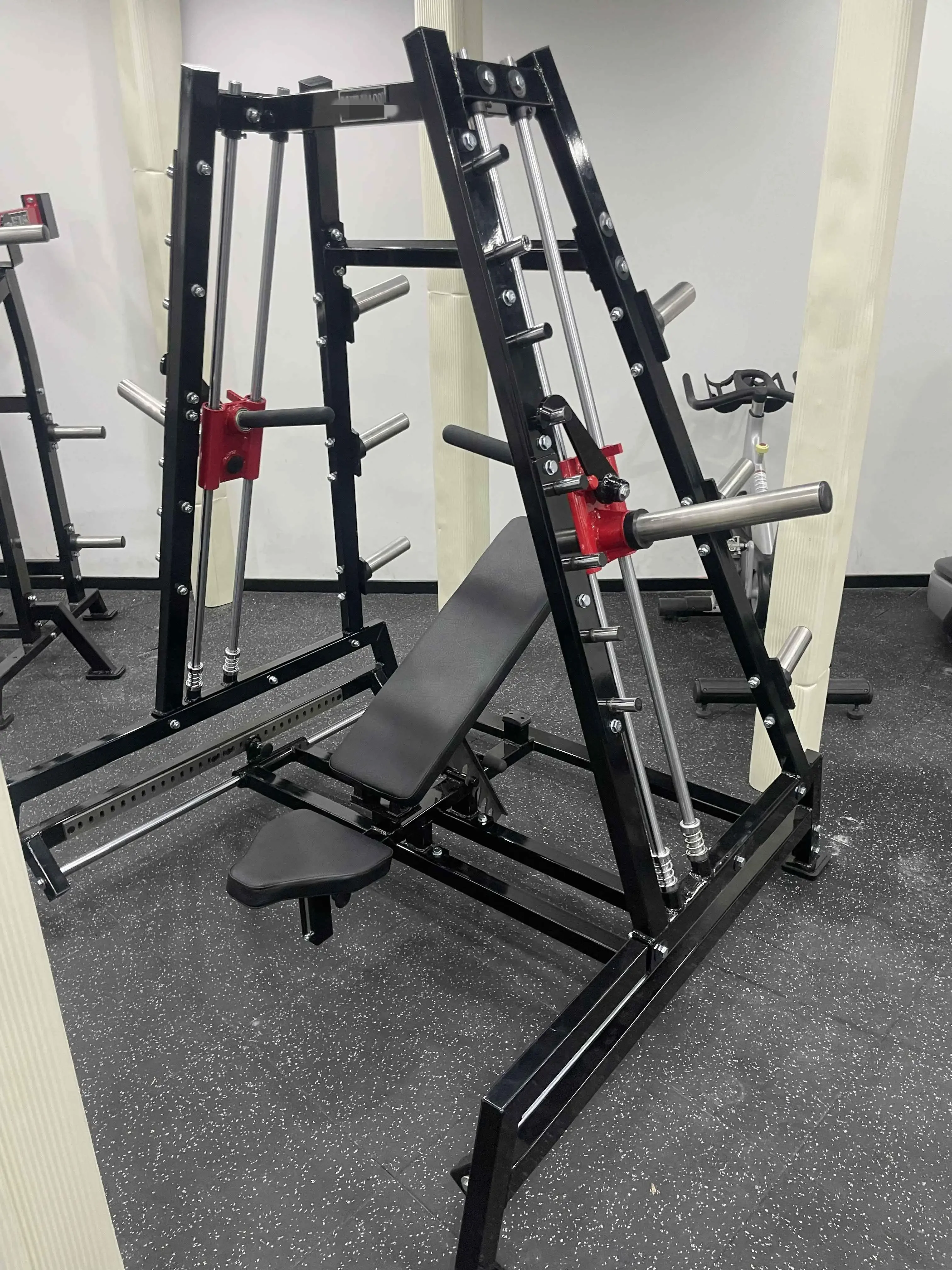 Multifunctional Plate-Loaded Power Smith Machine Dual System Effective Workout for Pectoral Muscles