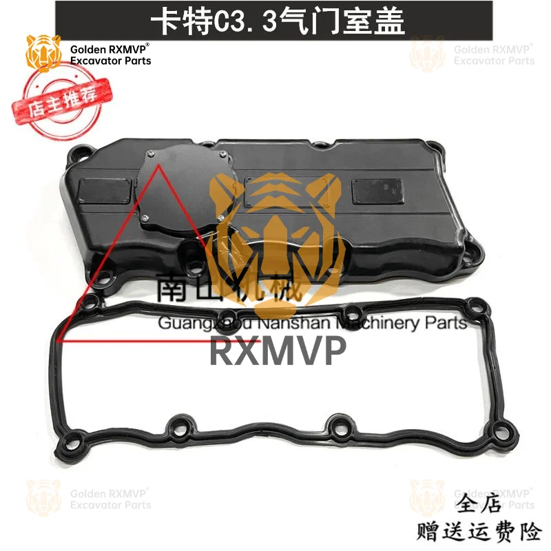 For Caterpillar C3.3 engine valve cover valve cover gasket valve cover rubber strip  Excavator