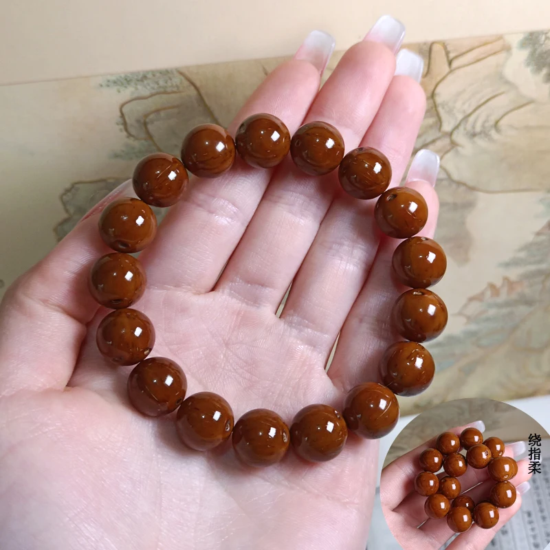 Genuine Goods Lucky Zi Jin Shu Light Bead Bodhi Seed Circle Graduation Grade Fine Pick Old Materials Buddha Beads Rosary