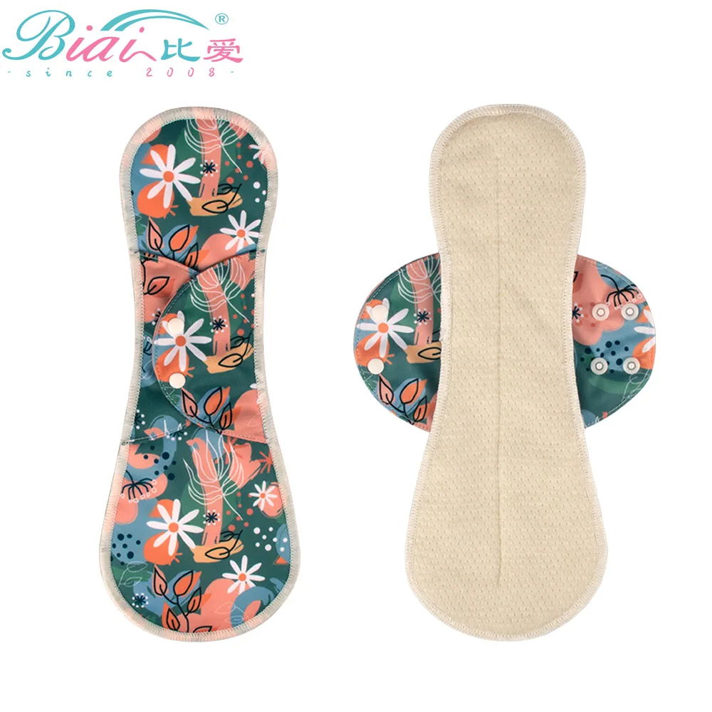 BIAI Anti-bacterial Sanitary Napkin Washable Menstrual Pads Reusable Sanitary Towel Breathable Sanitary Pad For Women Lady