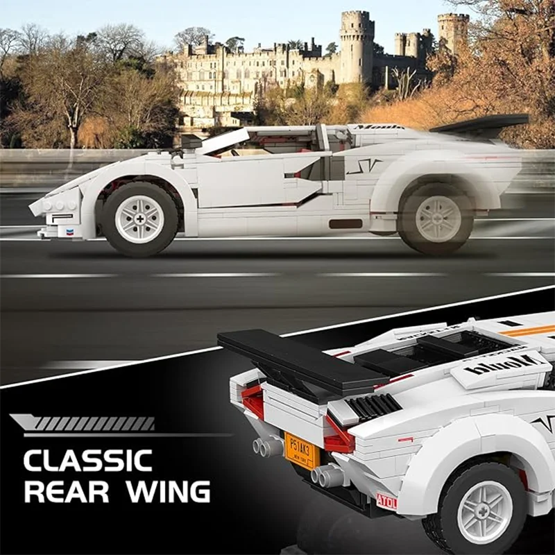 2025 New 1349PCS Super Sports Car Building Set Racing  Model Collection Set  Adult Construction Toy Birthday Gift Building Toys