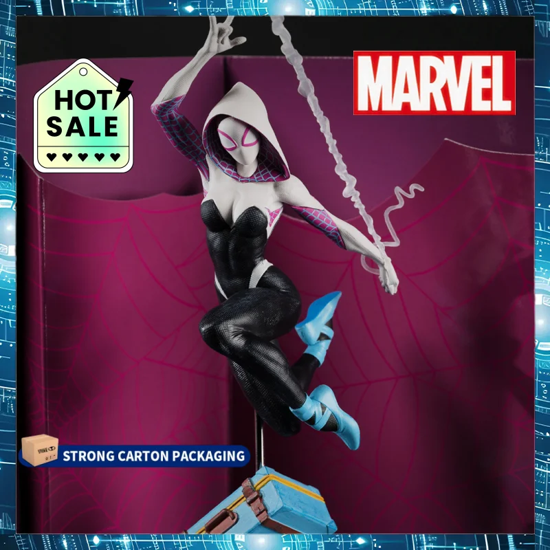 

Новая подлинная серия Marvel Ghost Spider-Man 1/10, скульптура персонажа, модель игрушки, праздничный подарок, настольные украшения, коллекционные предметы