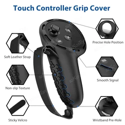 Schutz Abdeckung Für Meta Quest 3 VR Touch Controller Anti-herbst Silikon Griff Grip Haut Für Meta Oculus Quest 3 zubehör
