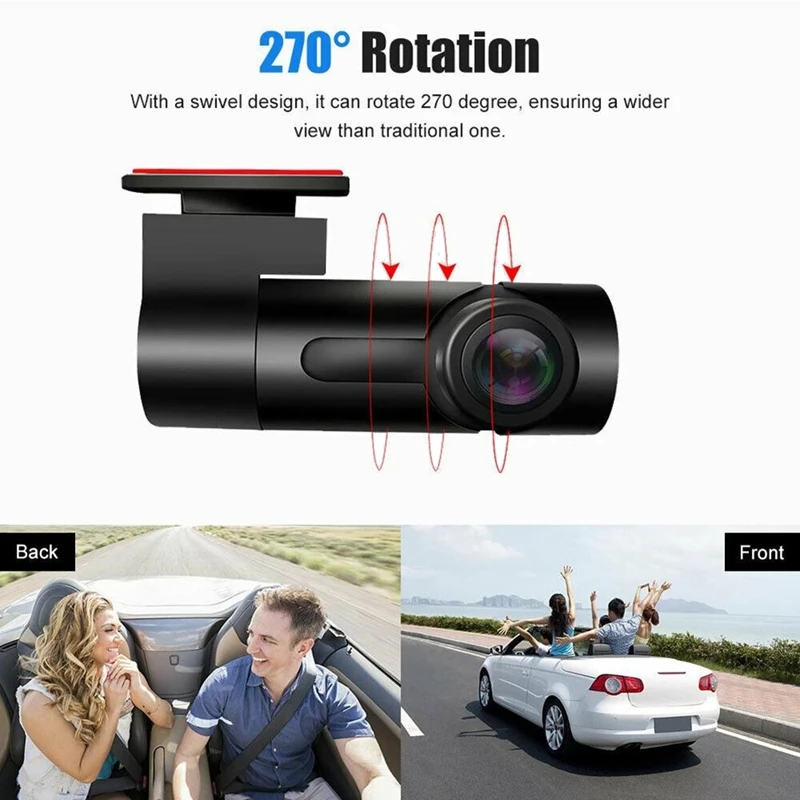 Car Driving Recorder 1080P  DVR HD Night Vision Car Dash Cam Wi-Fi Dynamic Auto Dash Cam