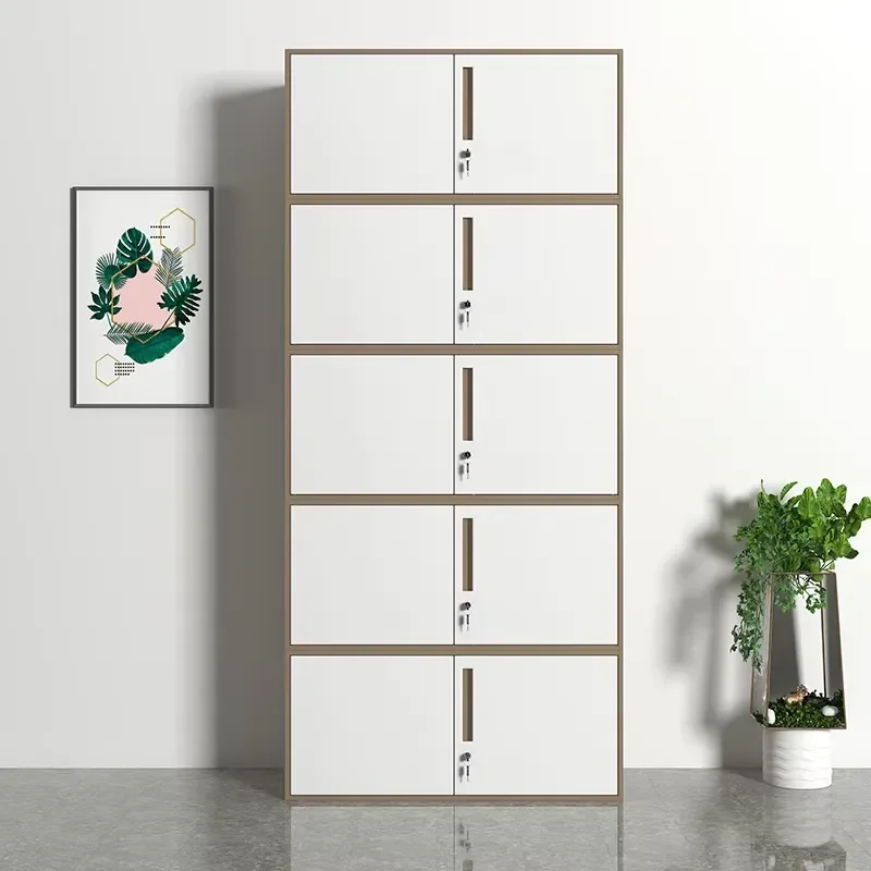 Modern Design Adjustable Eco-Friendly Modular Metal Filing Cabinet with Lock School Hospital Use Large Capacity Durable