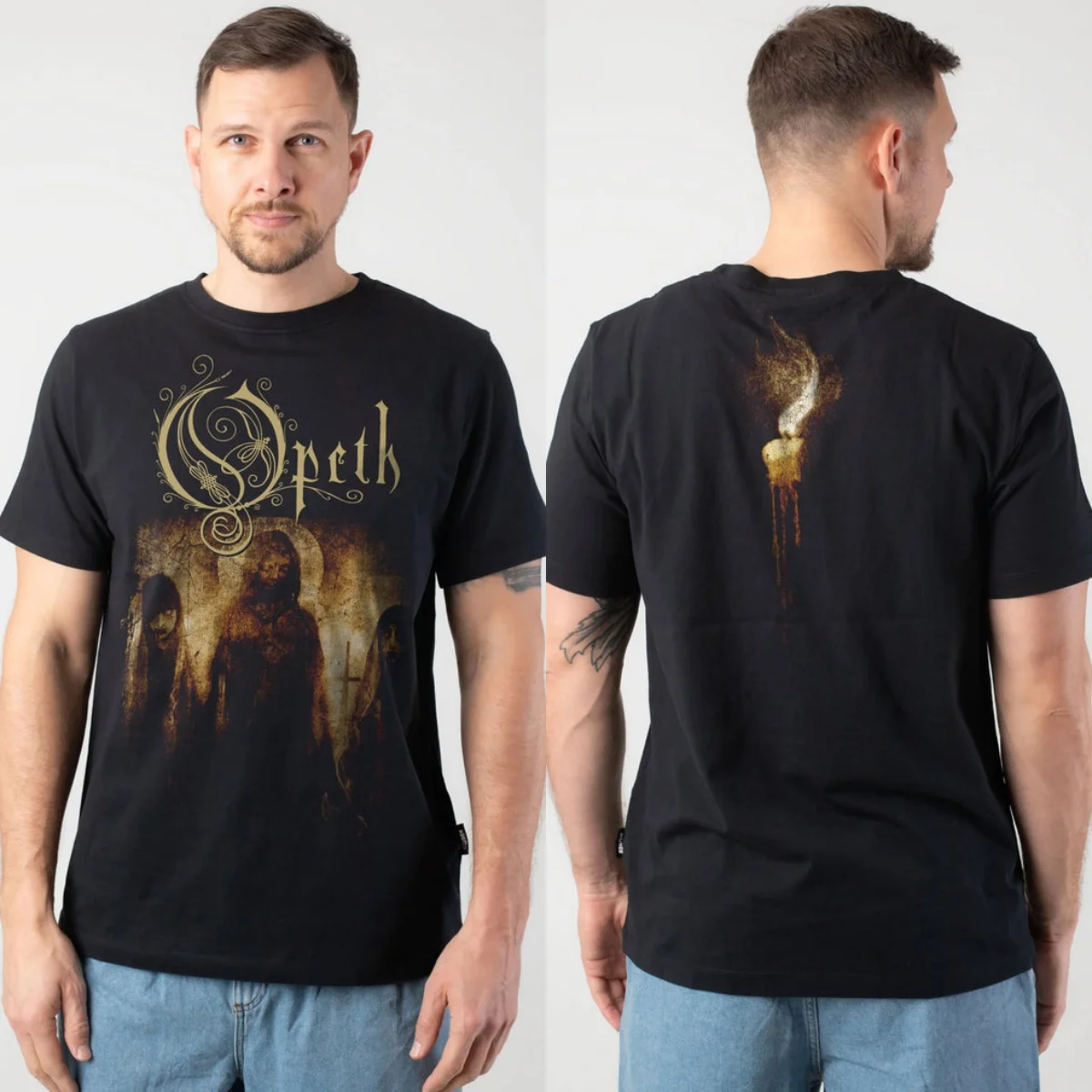 Pop Opeth Graphic Cotton T-shirt Unisex Summer Short Sleeve Fashion Brand Tee Luxury Casual Vintage Tees