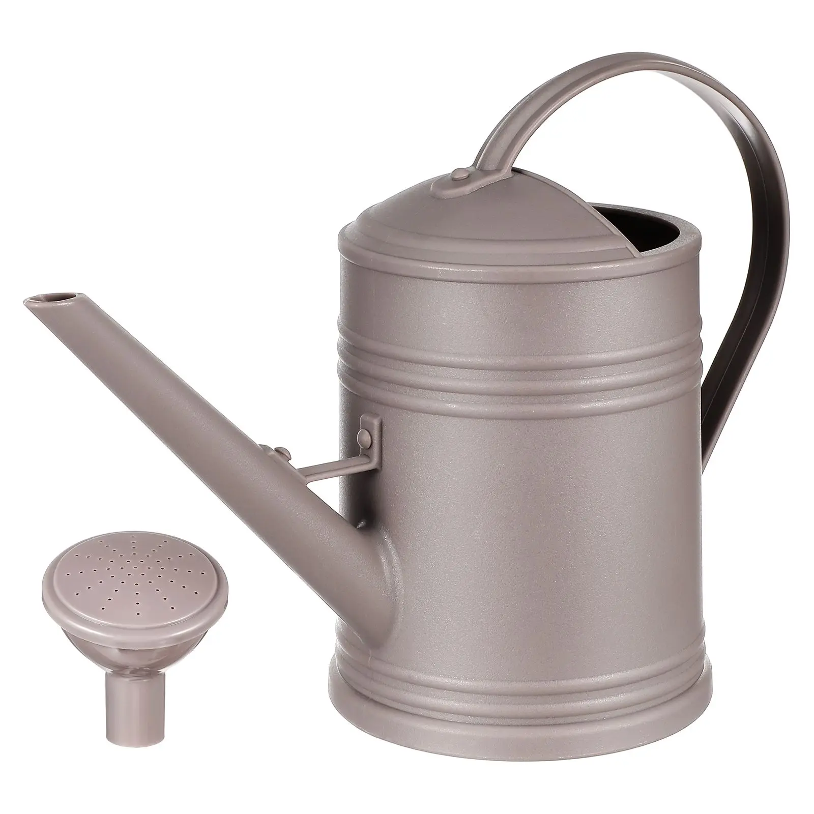 

Long Spout Watering Can 2000ml Grey Plastic Watering Pot Ergonomic Handle Garden Delicate Column Energy Saving