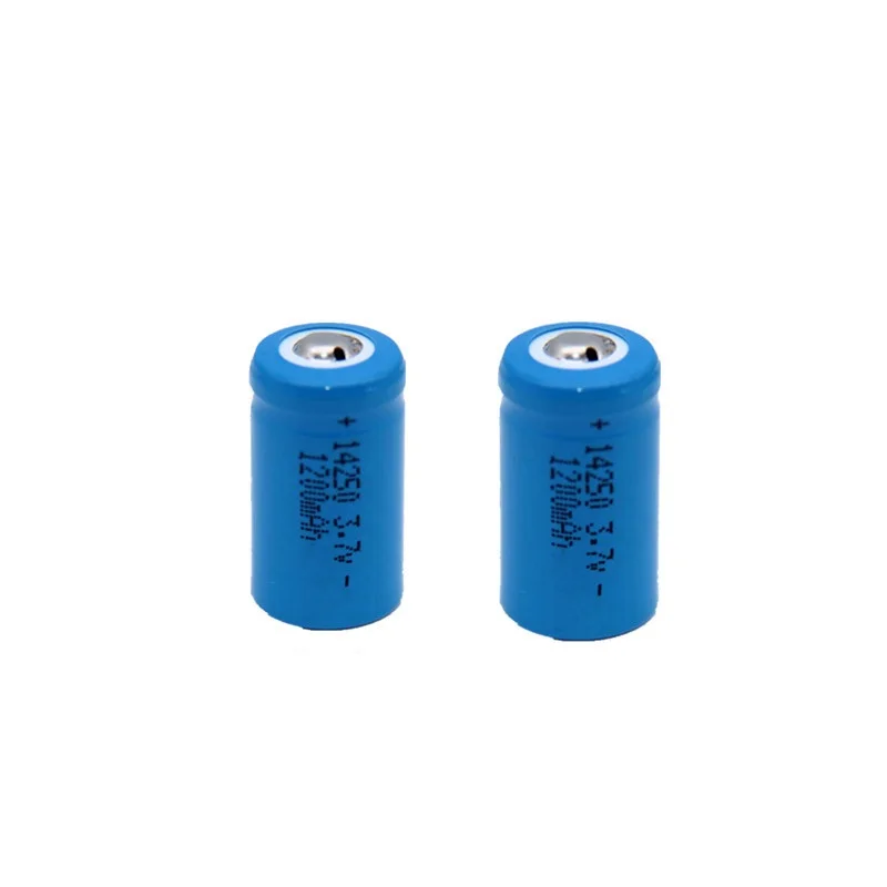 14250 3.7V rechargeable lithium battery 14250 3.6V red / green external line penlight rechargeable battery