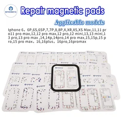 35 in 1 New Part Chart Magnetic Screw Mat Maps Guide Pad for iPhone 6-11 12 13 14 15 16 Pro Max Professional Plate Repair Tools