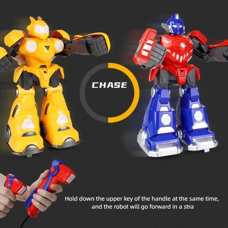 Interactive Motion Sensing Remote Control Robot Toy for Boys - Parent-Child Boxing & Fighting Simulation Remote Control Toy Game