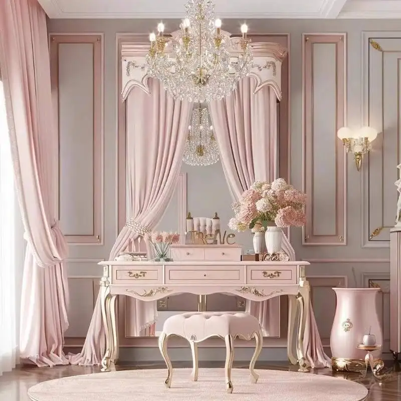 Natural Pink Makeup Vanity Desk Adult Drawers Cheap Corner Makeup Vanity Desk Europa Vintage Kaptafel Furniture For Bedrooms