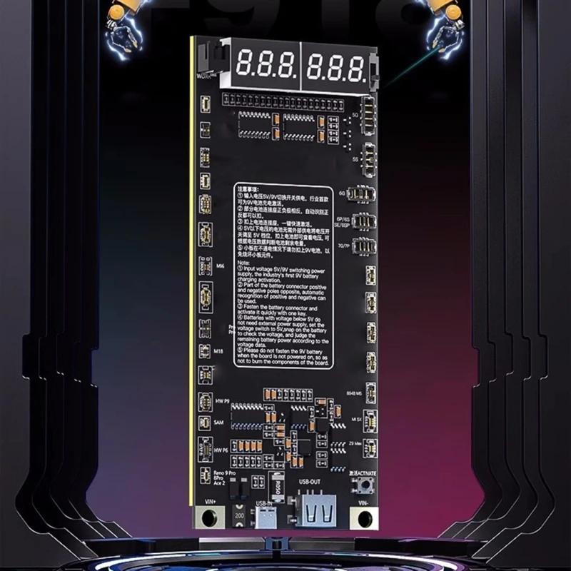 Placa carga activación batería para teléfono móvil, probador carga rápida inteligente, envío directo