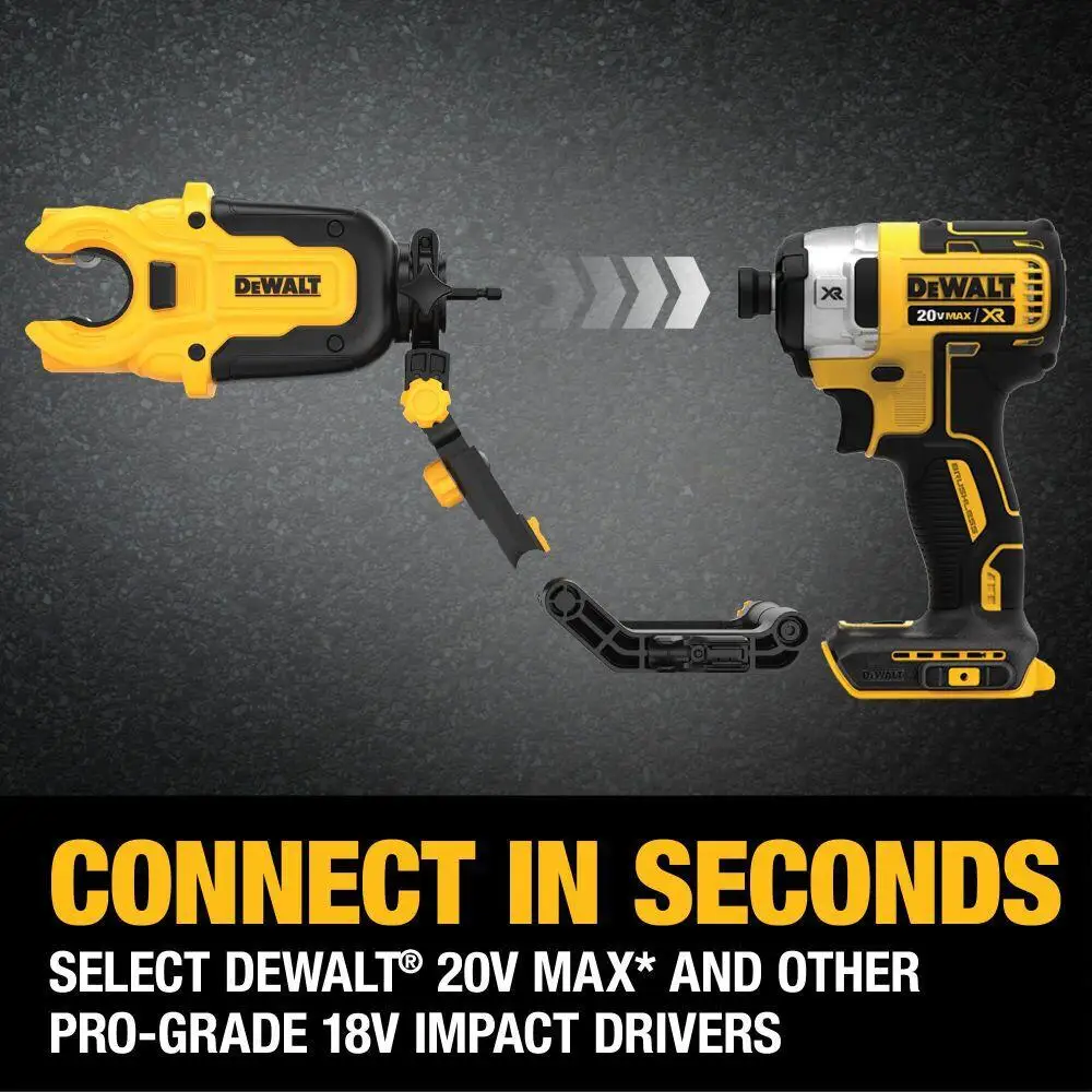 DEWALT Impact Ready Copper Tubing Cutter with Brace Bracket Impact Driver Attachment Power Tools Accessories DWACPRIR