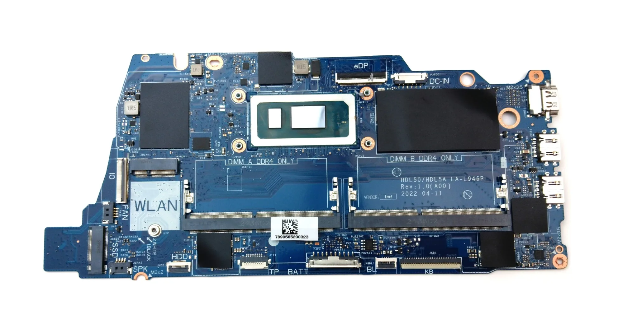 

Dell DVVYG Laptop Motherboard - Intel Core i3-1215U CPU - Dual-channel DDR4 SO-DIMM Compatible - Integrated UMA - Used-Like New