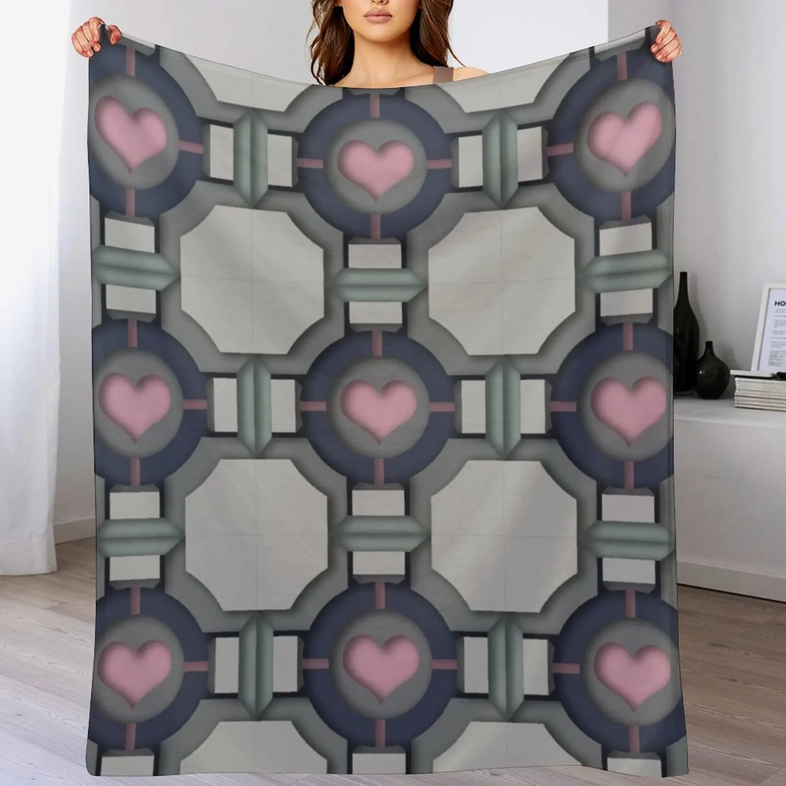 

Companion Cube Throw Blanket wednesday Soft Beds Warm Blankets