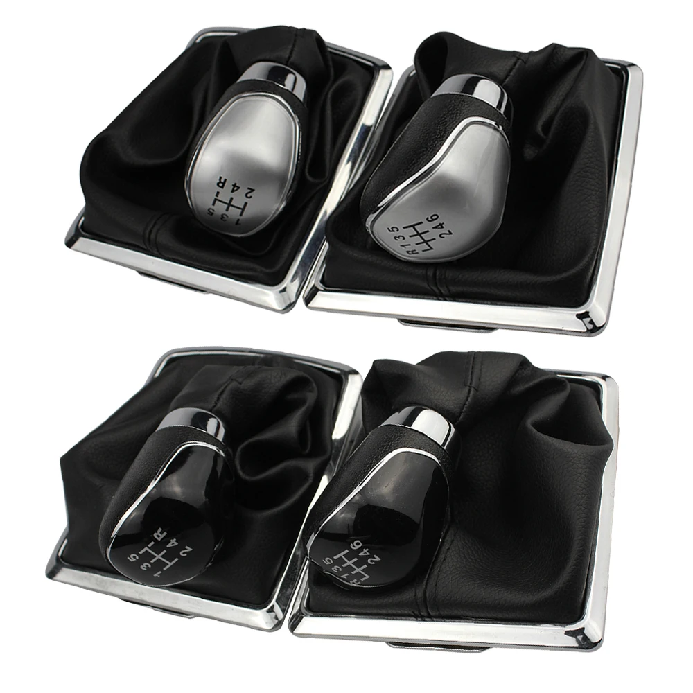 High-quality 5/6 Speed Gear Shift Knob Leather Gaiter Boot For Ford Focus 2 MK2 2005 - 2011 Fiesta Kuga 08-12 Car Accessories ﻿ view 6