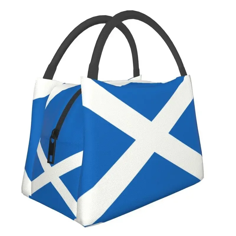 Scotland Flag Insulated Lunch Bags for School Office Portable Thermal Cooler Lunch Box Women Fruit Fresh Storage Bag