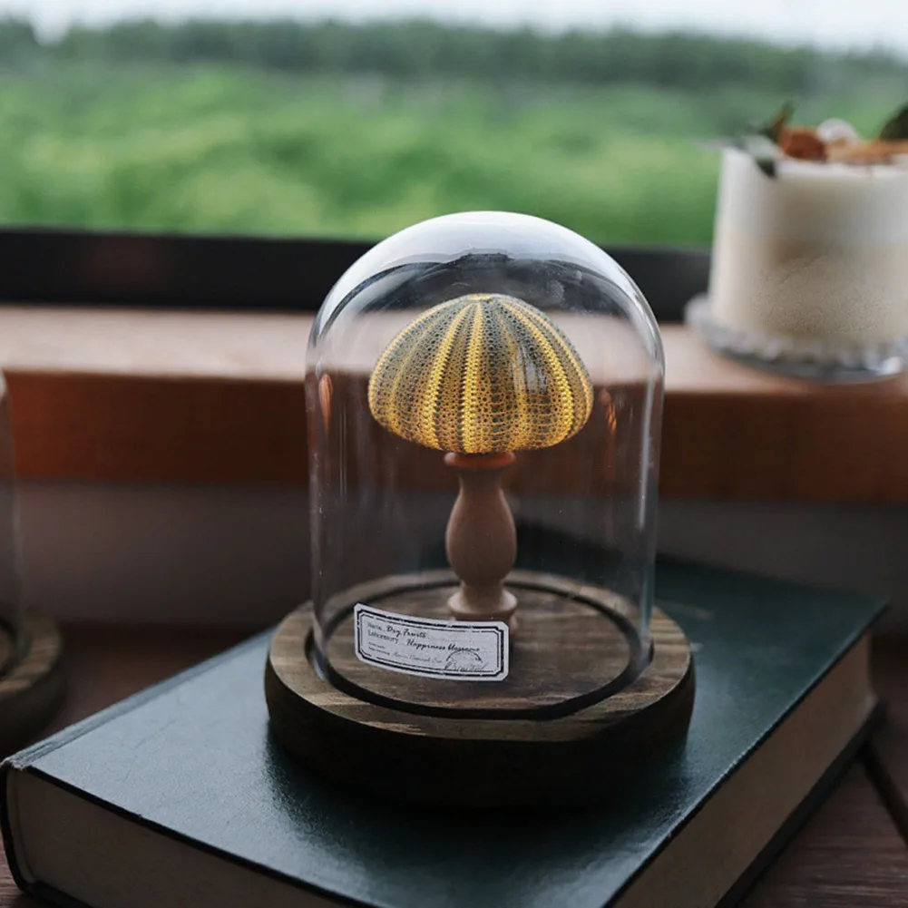 DIY Sea Urchins Night Light Mini LED Lamp Soft Lighting Flicker Free Nightstand Lamp Creative Home Decor Great Present Idea