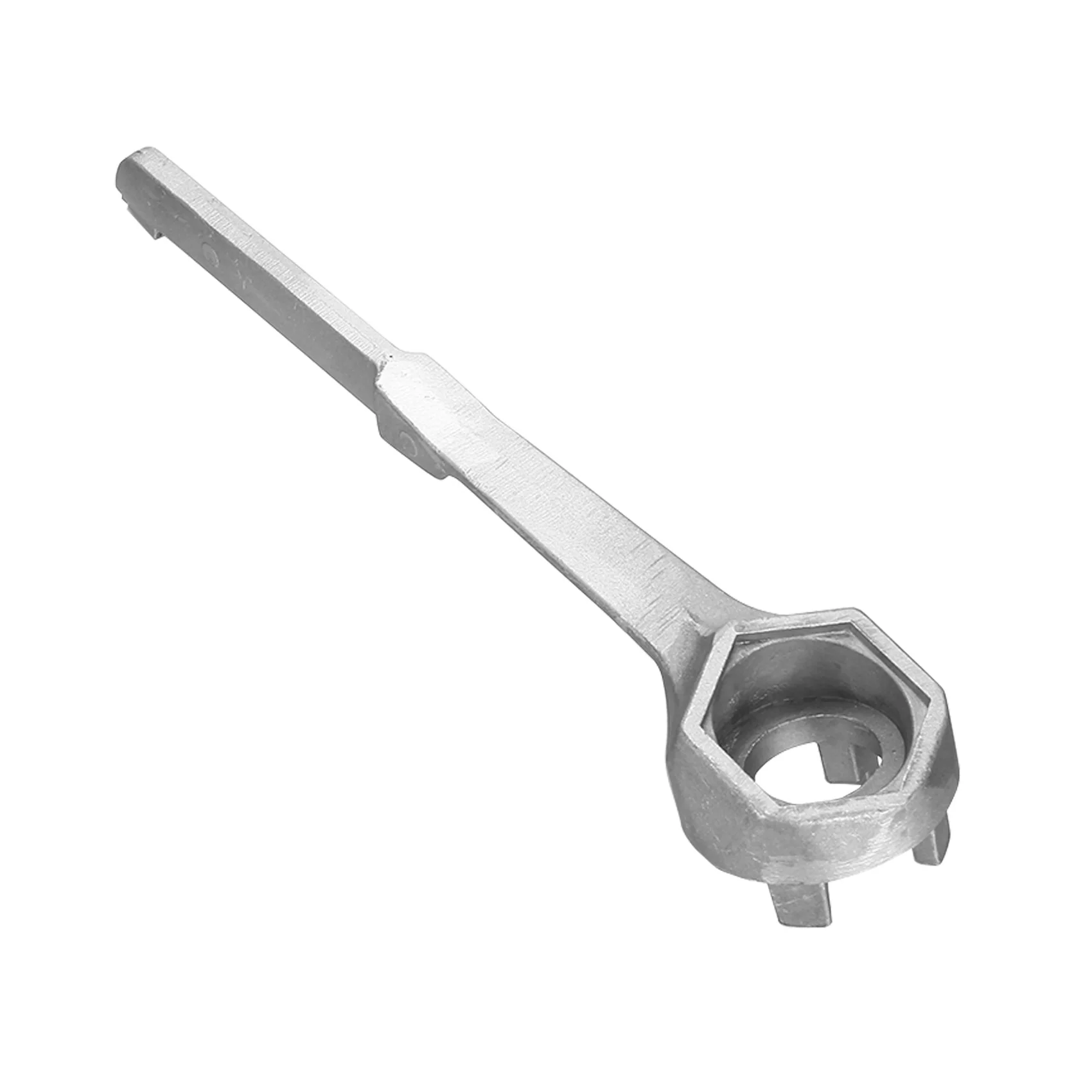 

Bung Wrench, Drum Wrench Aluminum Barrel Opener Tool for 10 15 20 30 50 55 Gallon Barrels, Fits 2 and 3/4 inch Bung Caps