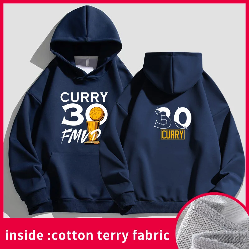 Sweat à capuche Golden State pour hommes et femmes, pull de basket-ball Curry 30, manches longues sportives, sweat à capuche imprimé décontracté