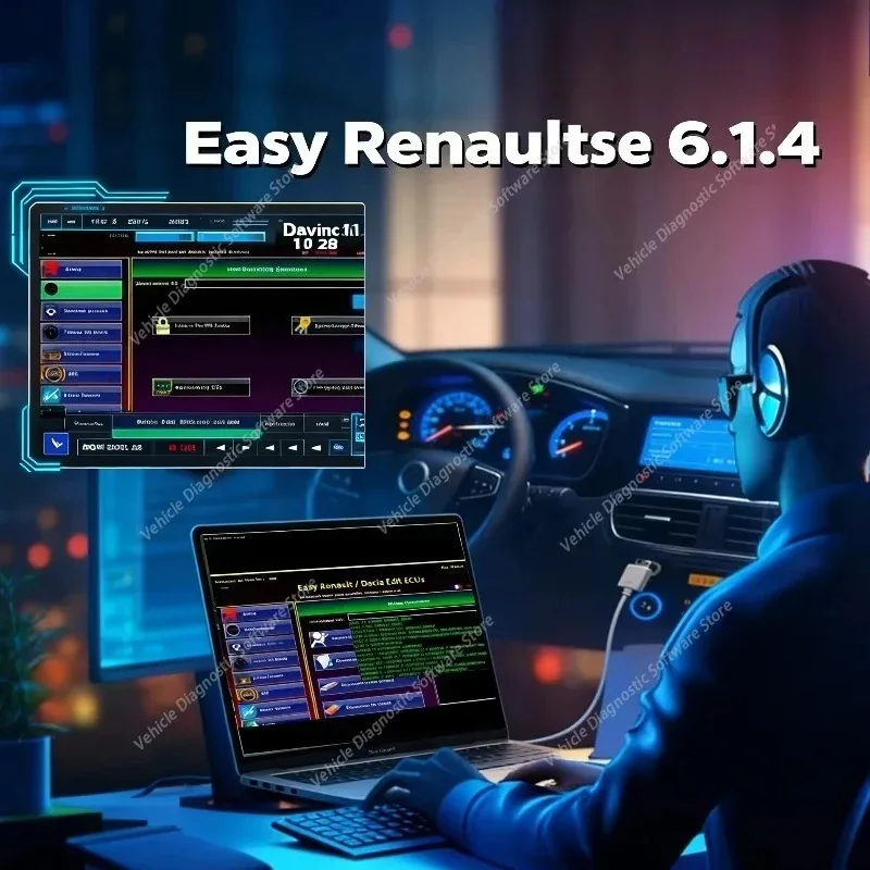 2026 Hot Renaul 6.1.4 Software for Renaul ECU Programmer Clear Crash Airbag Card Keys UCH Cleaner WORK with OBDLink Renolink