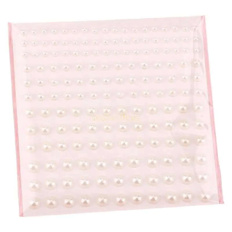 31bf 5 fogli sé adesivi adesivi perle, adesivi perle per capelli per trucco per il viso, capelli, unghie, carta per decori