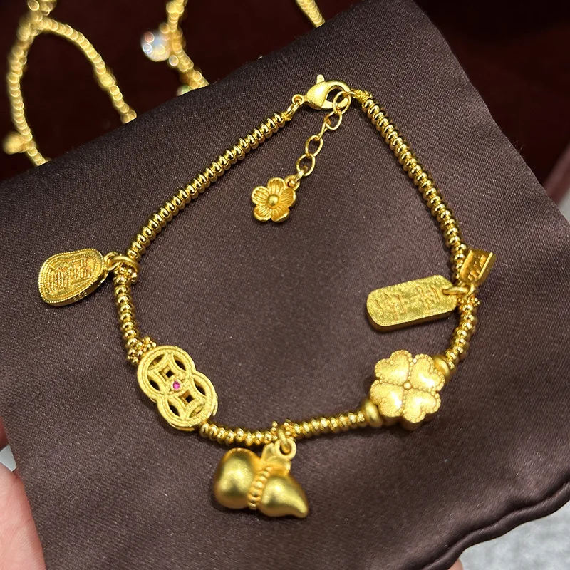 المرأة شاجين القرع النحاس عملة سوار 2025