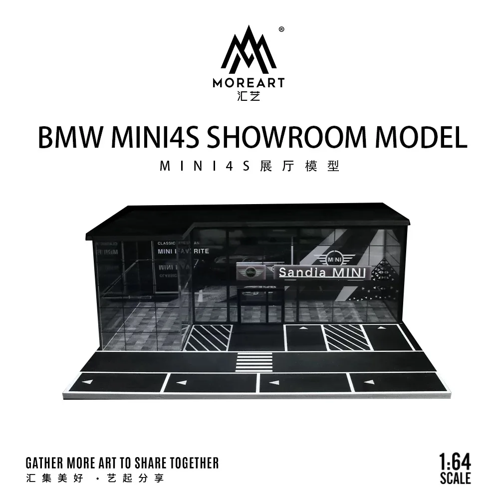 

MoreArt&TimeMicro 1:64 MINI 4S shop car showroom lighting assembly scene -in stock