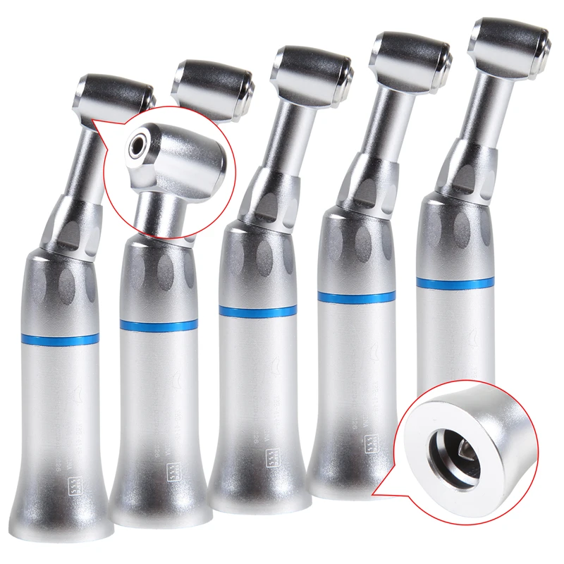 1-5Pcs NSK Style Dental Slow Low Speed Handpiece Contra Angle Push Button For Any E-type Motors