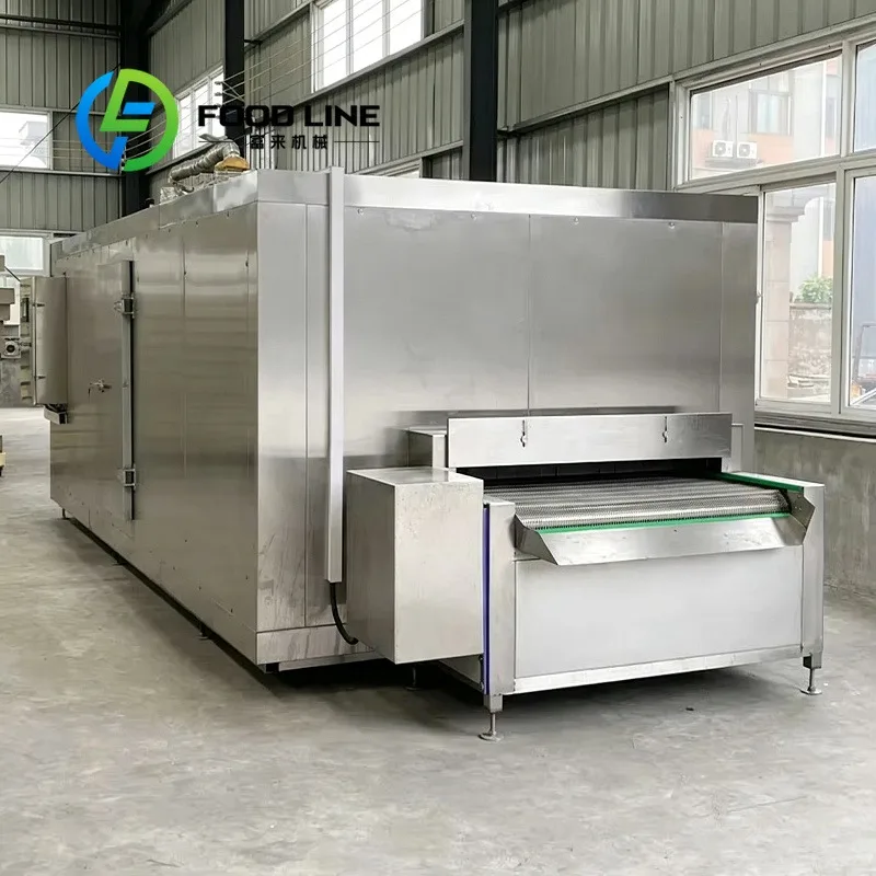 Industrial Blast Freezer Tunnel Partitioned Independent Freeze Zones Process Meat, Seafood And Vegetables Separately In One Unit