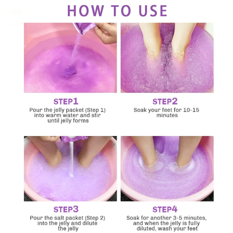 العناية بالقدم المنزل هلام سبا تقشير 100 جرام الورد الخزامى كريستال الطين حمام القدم الملح حمام القدم العلاج بالقدم