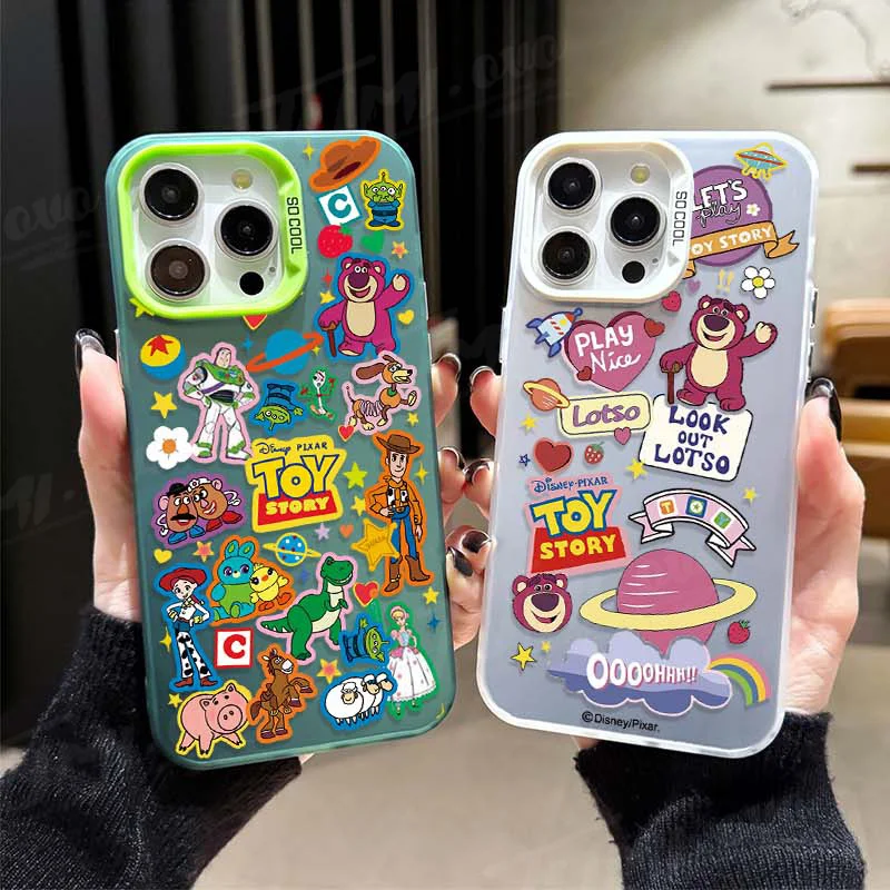 Disney Toy Story Lotso TPU Case for Xiaomi Redmi Note 13 12 11 Pro Plus 4G 5G 12S 11S 10S 10 9 9S 8 12C 13C A3 Plating Hard Capa