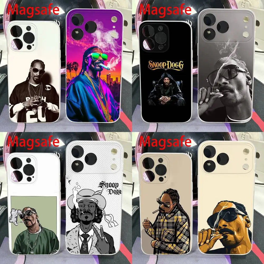 

Rapper S-Snoop Dogg Phone Case For iPhone 14,16,15,11,13,17,12,Air,Mini,Plus,E,Pro,Max Magnetic Magsafe Frosted Cover