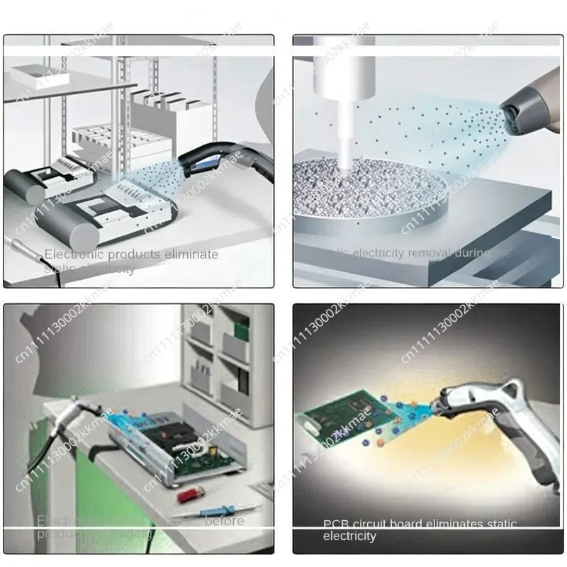 10KV Electrostatic Ion Blower Industrial Ionizing Air Gun Ion Wind Snake Machine Ion Generator Electrostatic Eliminator ZJ-302D.