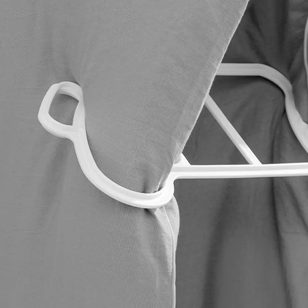4Pcs Plastic Quilt Hanging Bracket Anti-slip Windproof Ventilated Bracket Set White Comforter Drying Clips Sheets
