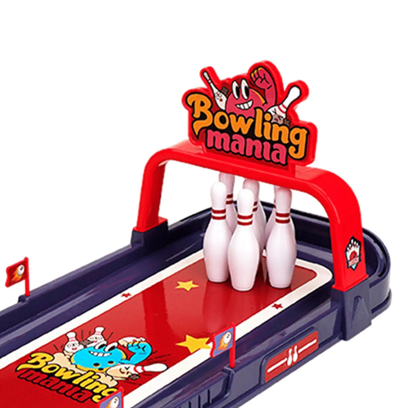 Catapult Mini Bowling Toy Kit Intelligent Game Bowling Set for Home Office